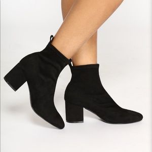 Black booties